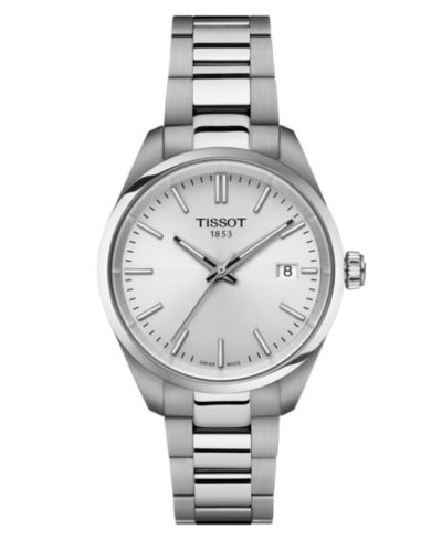 Tissot Unisex Swiss PR 100 Stainless Steel Bracelet Watch 34mm
