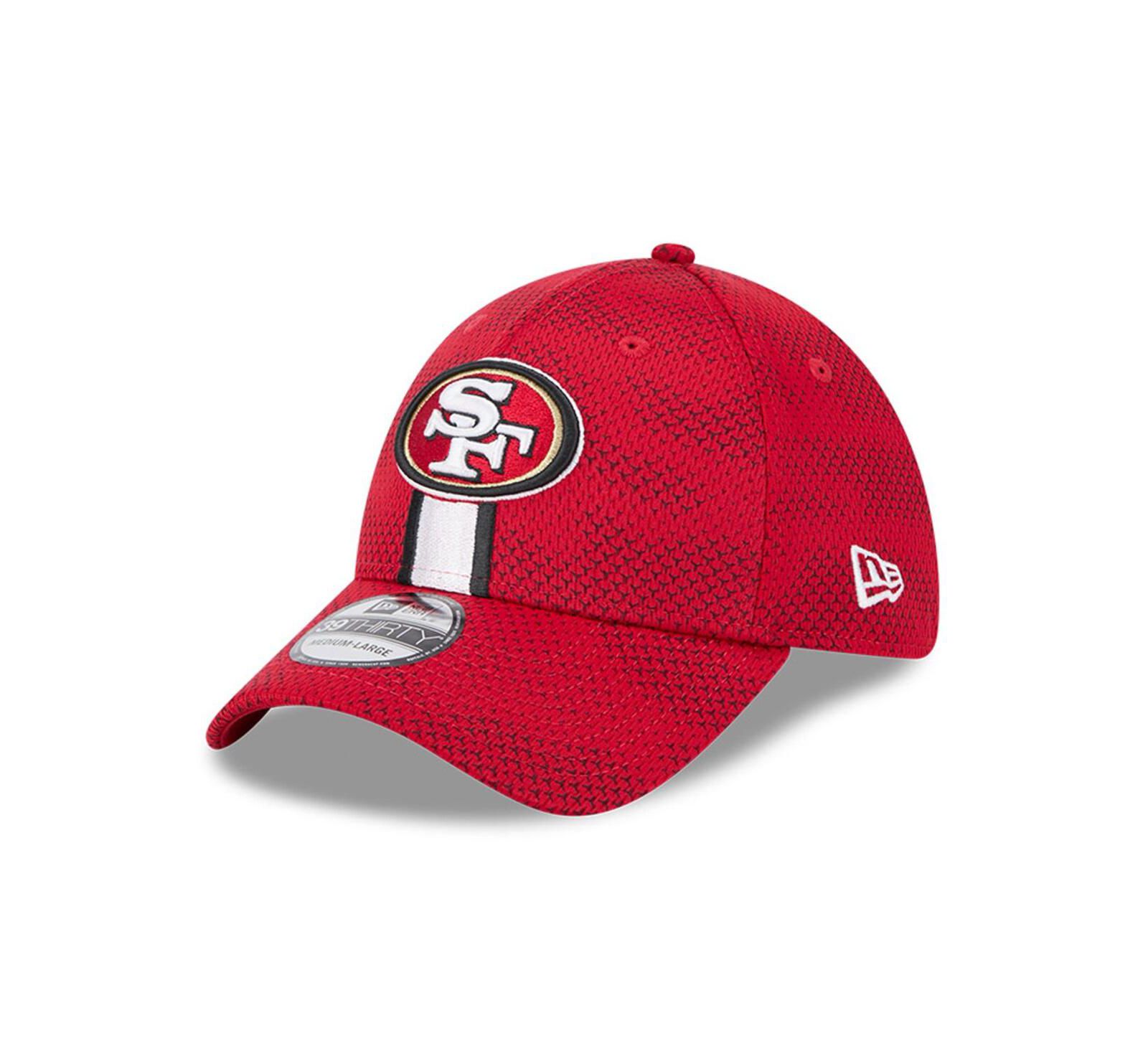 New Era Мужская кепка San Francisco 49ers 2024 Sideline 39THIRTY Flex, Scarlet