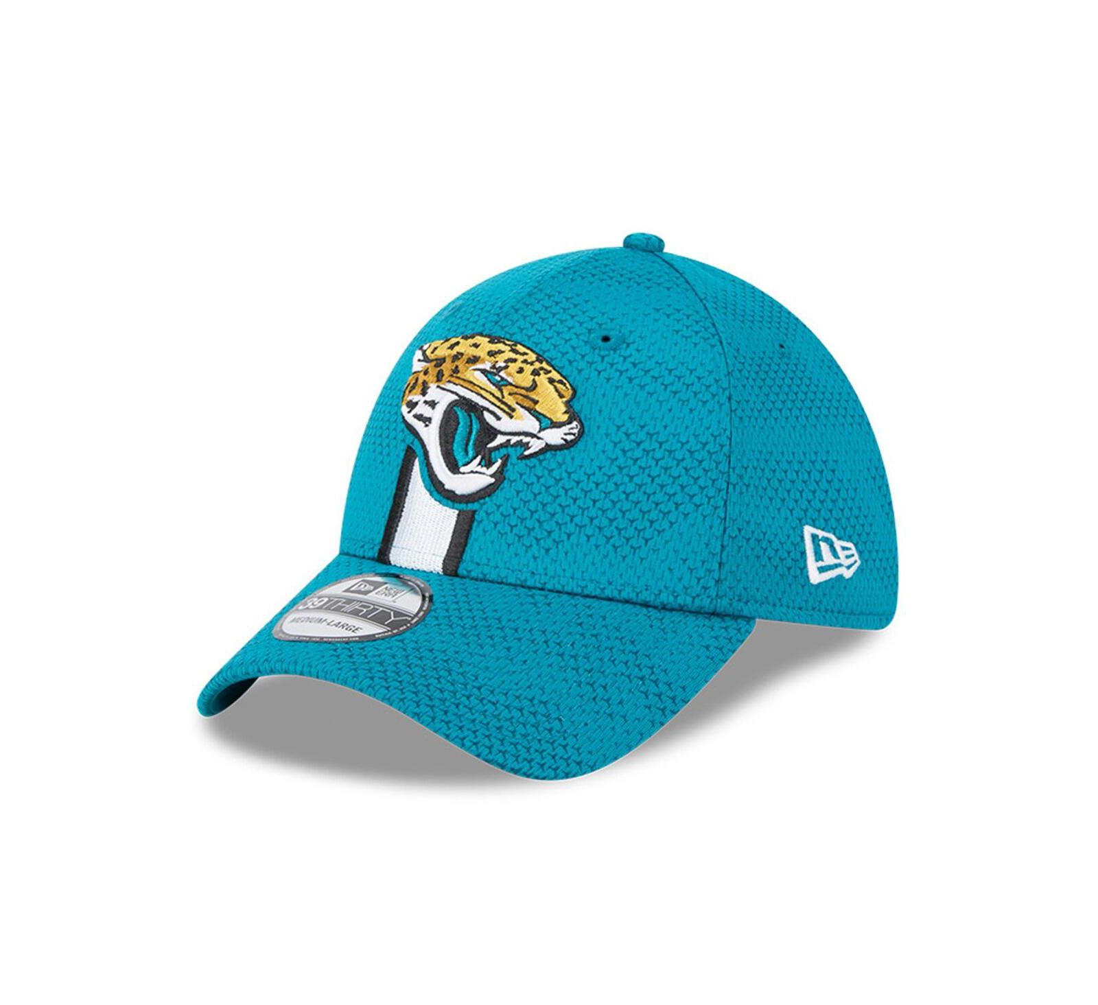 Мужская кепка New Era Jacksonville Jaguars 2024 Sideline 39THIRTY Flex Teal