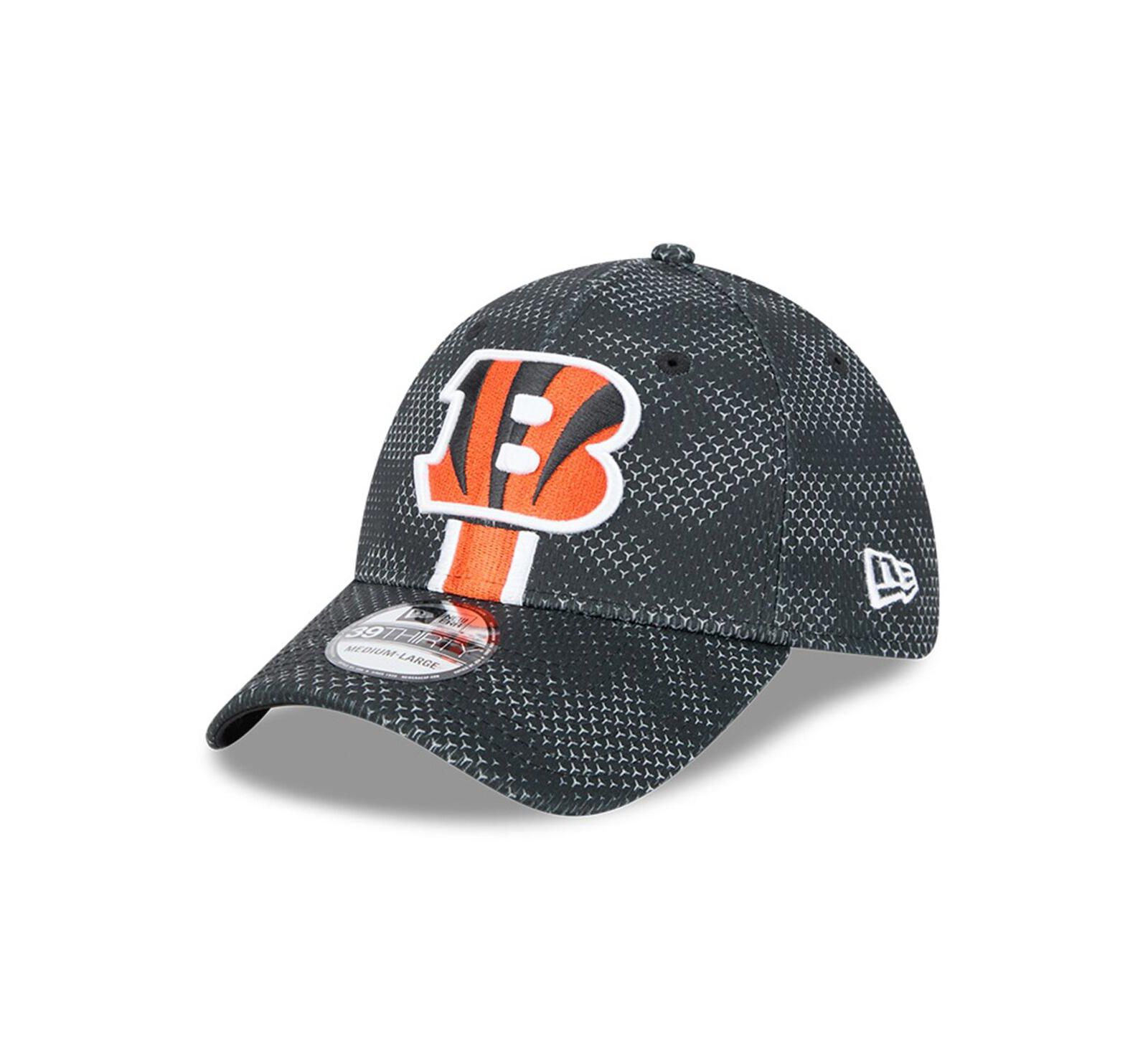 New Era Men's Black Cincinnati Bengals 2024 Sideline 39THIRTY Flex Hat