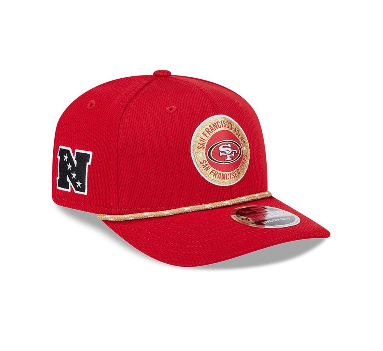 New Era Men's Scarlet San Francisco 49ers 2024 Sideline 9SEVENTY Stretch-Snap Hat