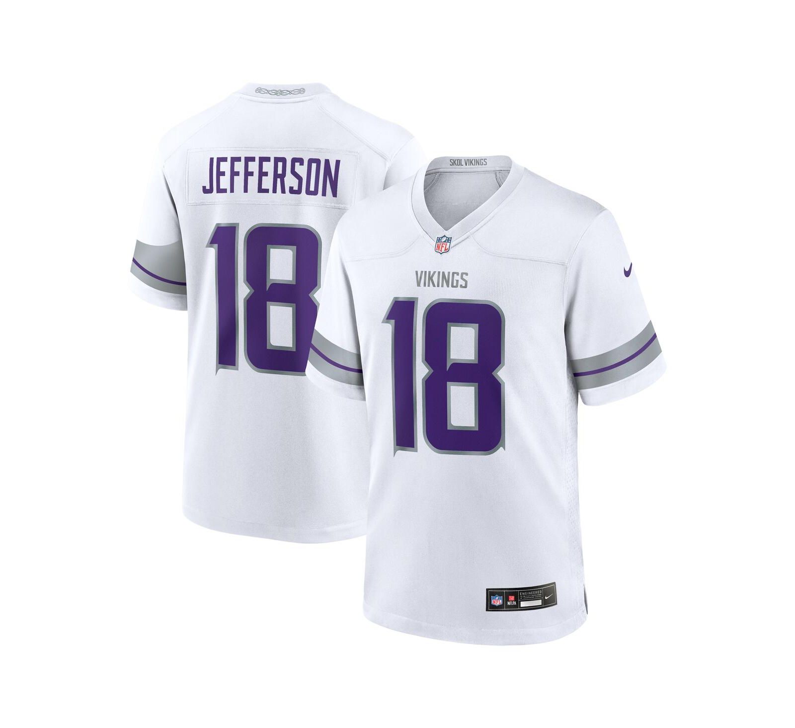 Nike Мужская джерси Minnesota Vikings Alternate Game Player Justin Jefferson