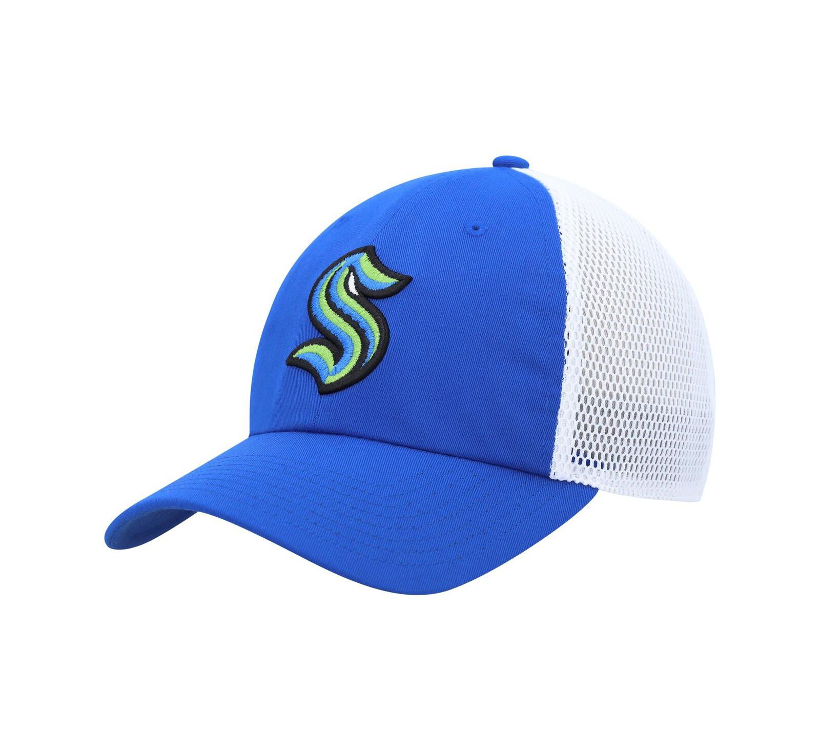 Men's adidas Blue Seattle Kraken Color Pop Trucker Adjustable Hat