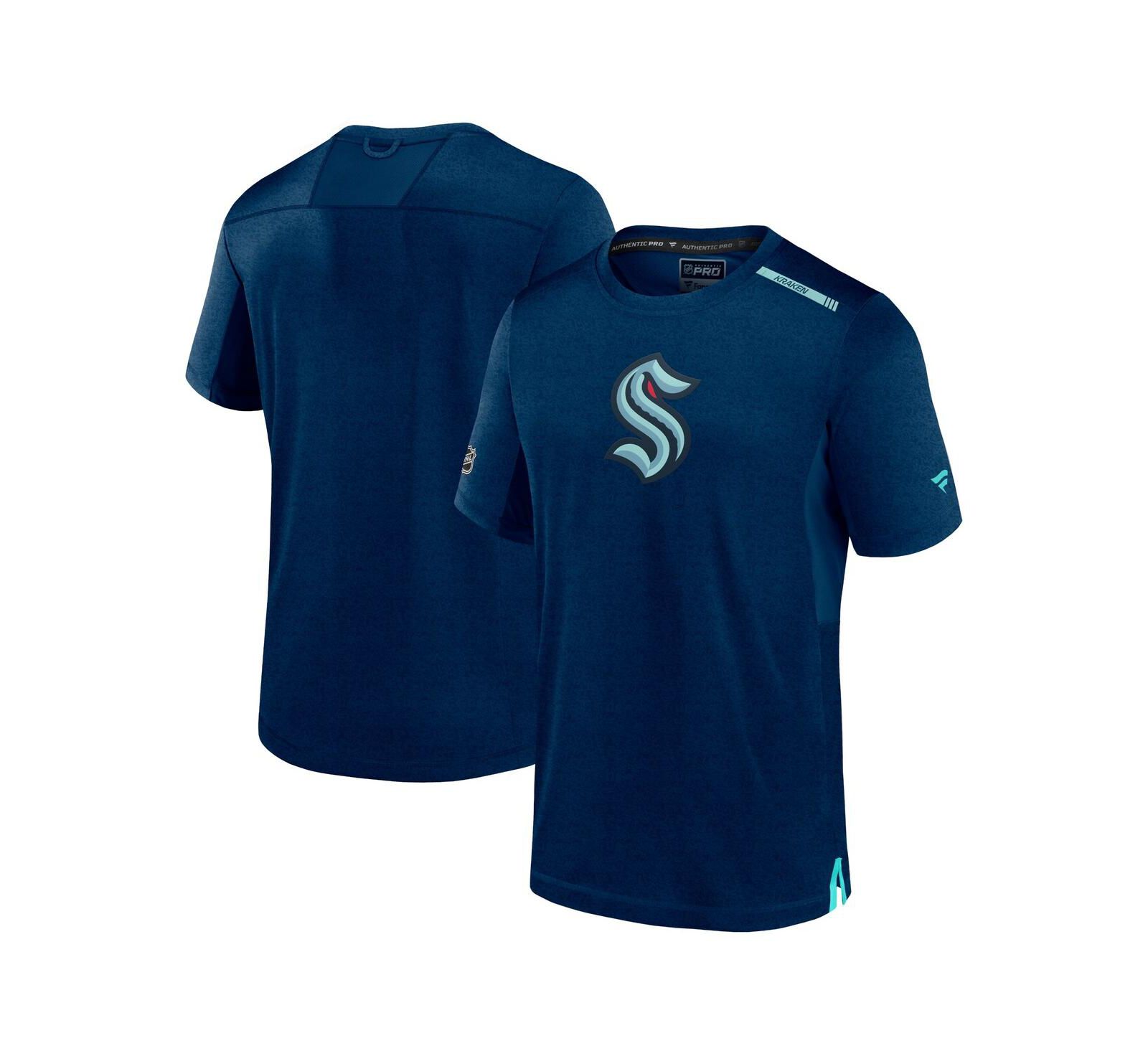 Мужская футболка Fanatics Seattle Kraken Authentic Pro Performance Deep Sea Blue