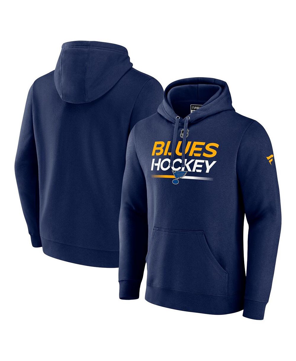 Худи Fanatics Men's Navy St. Louis Blues Authentic Pro Pullover