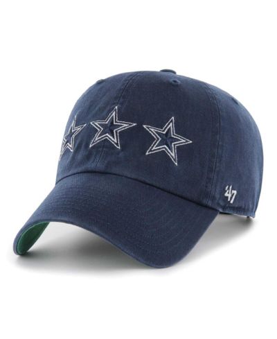 Мужская кепка '47 Brand Navy Dallas Cowboys Bankroll Clean Up регулируемая