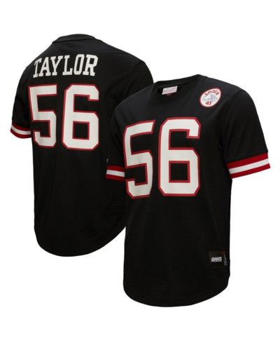 Мужская джерси Mitchell & Ness Lawrence Taylor Black New York Giants Mesh Player Name and Number Top