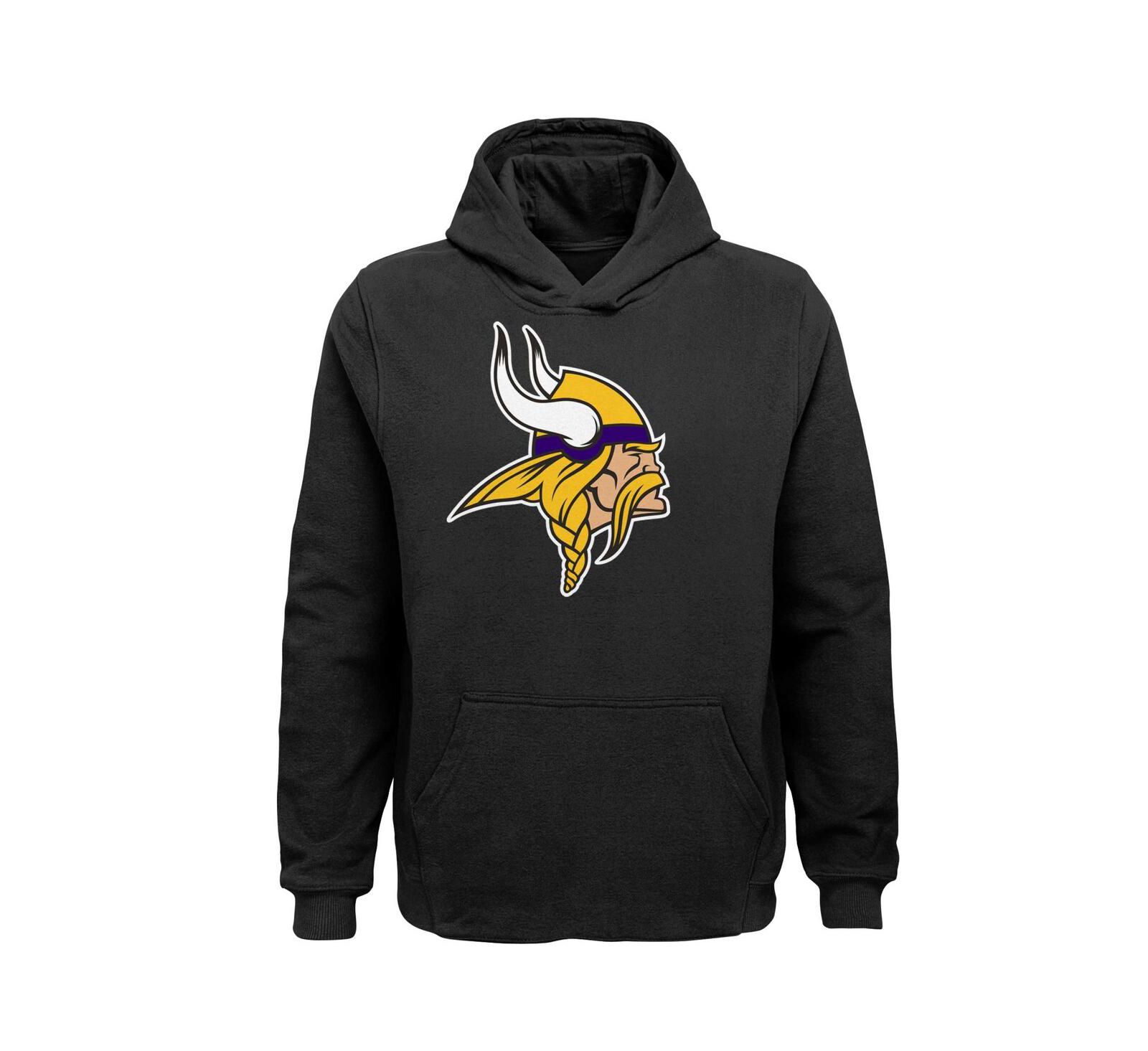 Outerstuff Детский черный худи с логотипом Minnesota Vikings