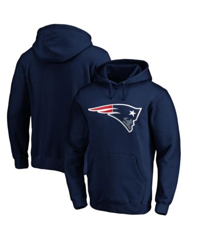 Мужское худи Fanatics Navy New England Patriots Primary Logo Fitted Pullover
