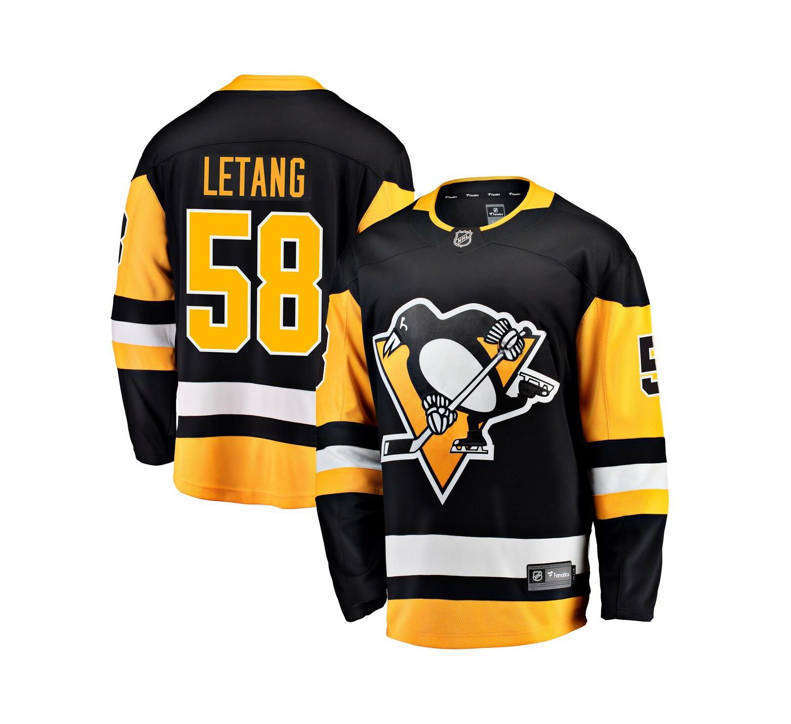 Men's Fanatics Kris Letang Black Pittsburgh Penguins Home Breakaway Jersey