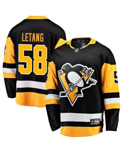 Men's Fanatics Kris Letang Black Pittsburgh Penguins Home Breakaway Jersey