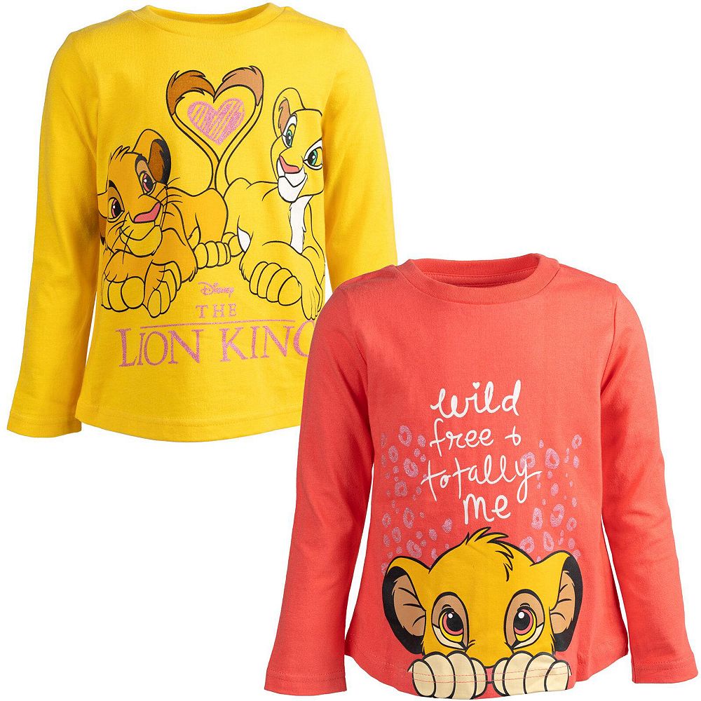 Lion King Girl's (2T-12) Disney Nala Simba 2 Pack T-Shirts