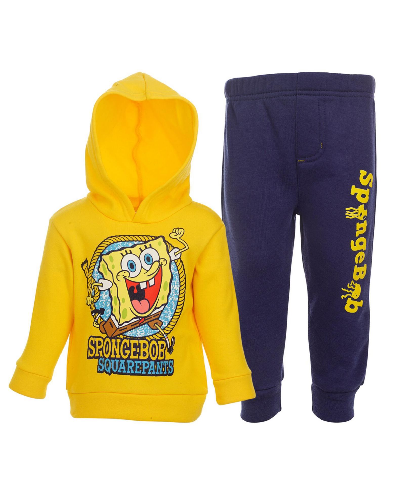Комплект Nickelodeon SpongeBob Square Pants Fleece Pullover Hoodie и брюки для детей и малышей