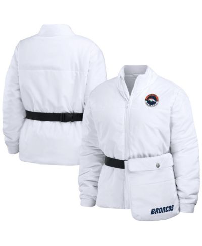 Женская куртка-пуховик WEAR by Erin Andrews Denver Broncos White Full-Zip