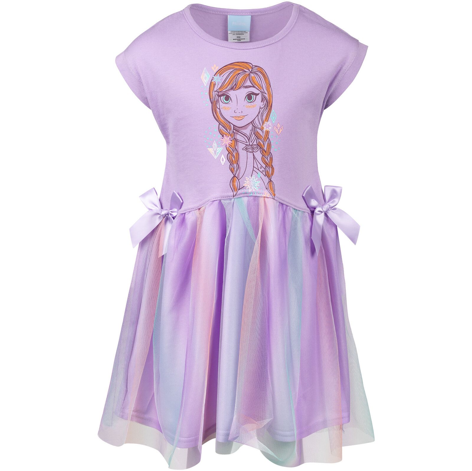 Frozen Платье Disney Princess Anna для девочек, фиолетовое