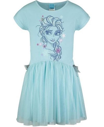 Frozen Disney Elsa Girls French Terry Dress Toddler| Child