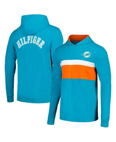 Мужское худи Tommy Hilfiger Aqua Miami Dolphins Morgan с длинным рукавом