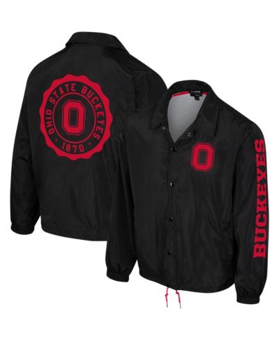 Куртка The Wild Collective Men's and Women's Black Ohio State Buckeyes Coaches Full-Snap