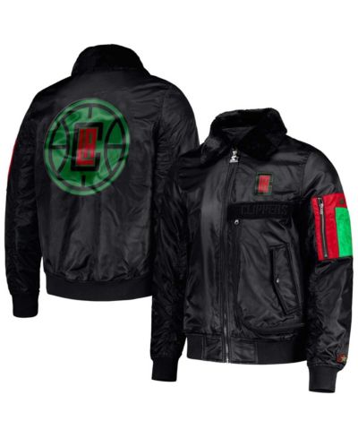 Starter x Ty Mopkins Мужская куртка LA Clippers Black History Month Satin Full-Zip