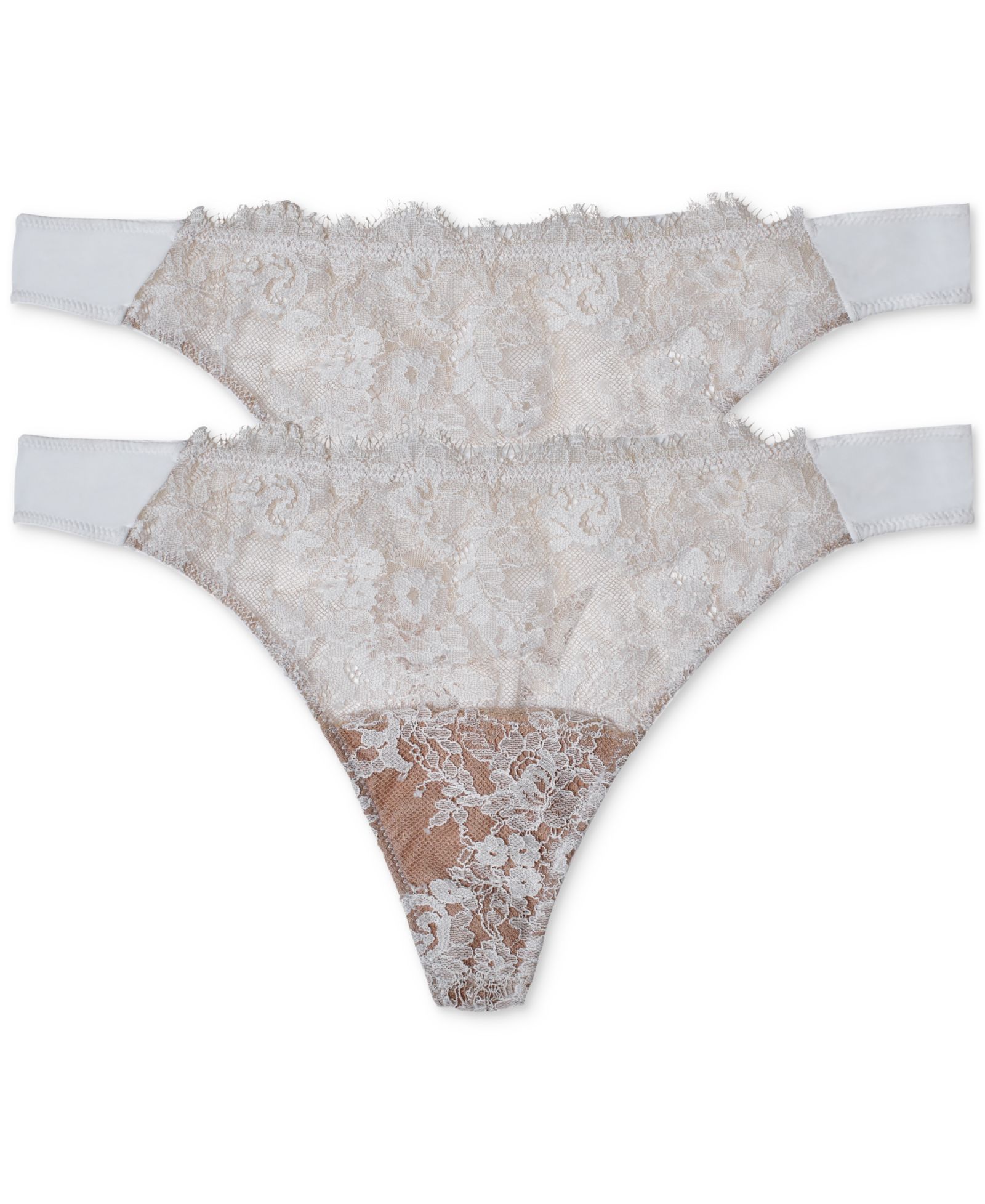 Skarlett Blue Women's Entice Front Lace Thong 3 Pack