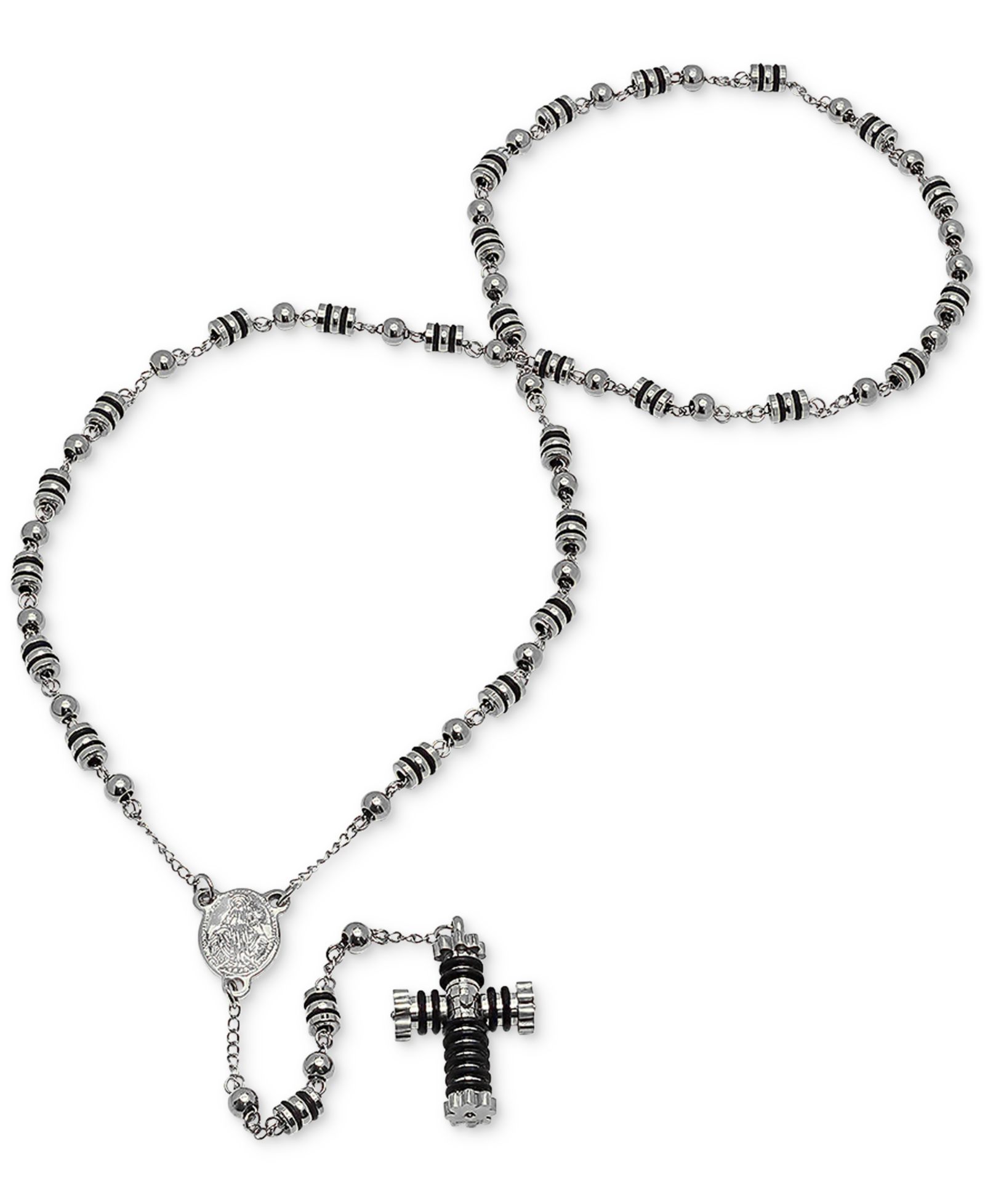 STEELTIME Мужской розарий из нержавеющей стали, 27" Lariat necklace