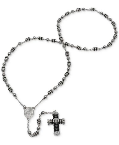 STEELTIME Мужской розарий из нержавеющей стали, 27" Lariat necklace