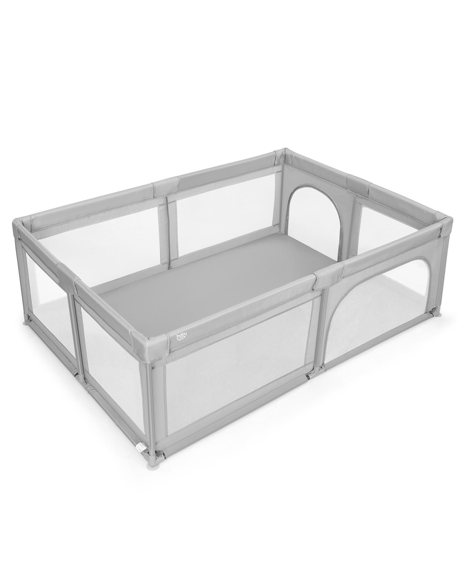 Манеж для малышей Slickblue Extra-Large с защитным ограждением и 50 разноцветными шарами Ocean Balls