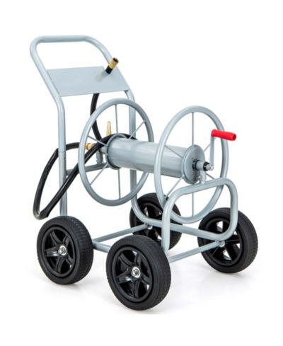 Garden Hose Reel Cart Holds 330ft of 3/4''or 5/8'' Hose 400ft of