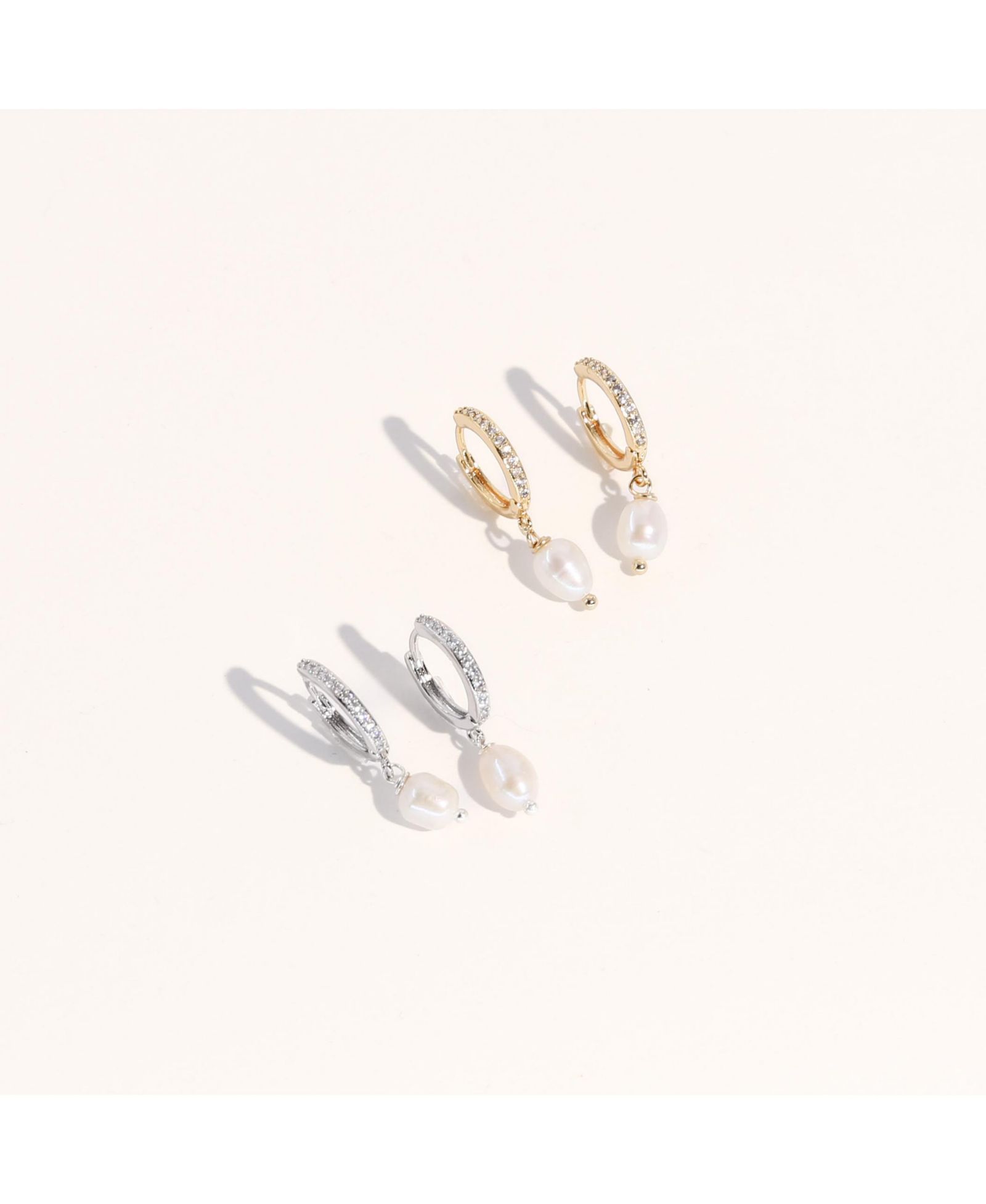Gold & Silver Pearl Earrings Set - Layla & Lou Earrings Set