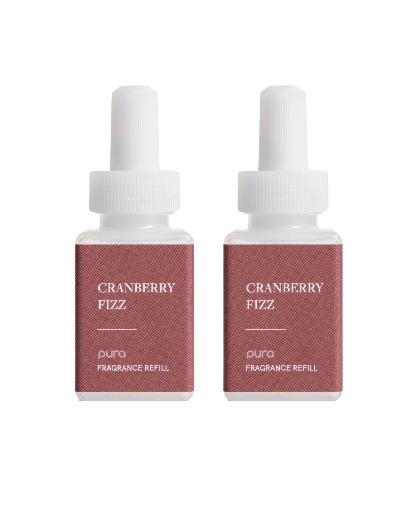 Pura - Cranberry Fizz - Smart Home Air Diffuser Fragrance - Smart Home Scent Refill - Up to 120-Hours of Premium Fragrance per Refill - 2 Pack
