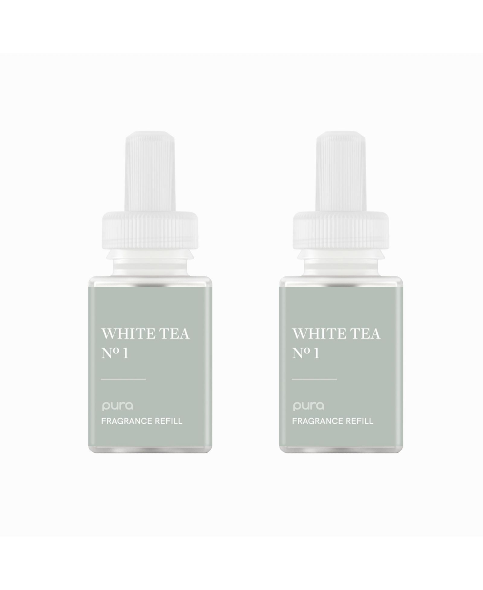 Pura - White Tea No. 1 Smart Home Air Diffuser Fragrance - Up to 120-Hours of Premium Fragrance per Refill - Clean Diffuser Fragrance 2 Pack