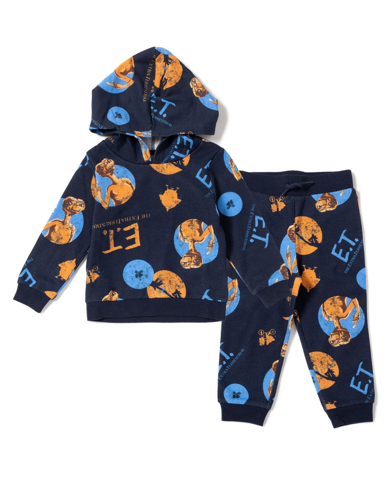 ET Toddler Boys the Extra-Terrestrial French Terry Pullover Hoodie and Pants Outfit S