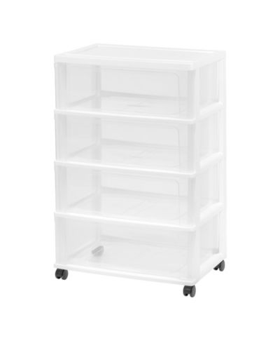 Шкаф для хранения IRIS Plastic 4 Drawer White