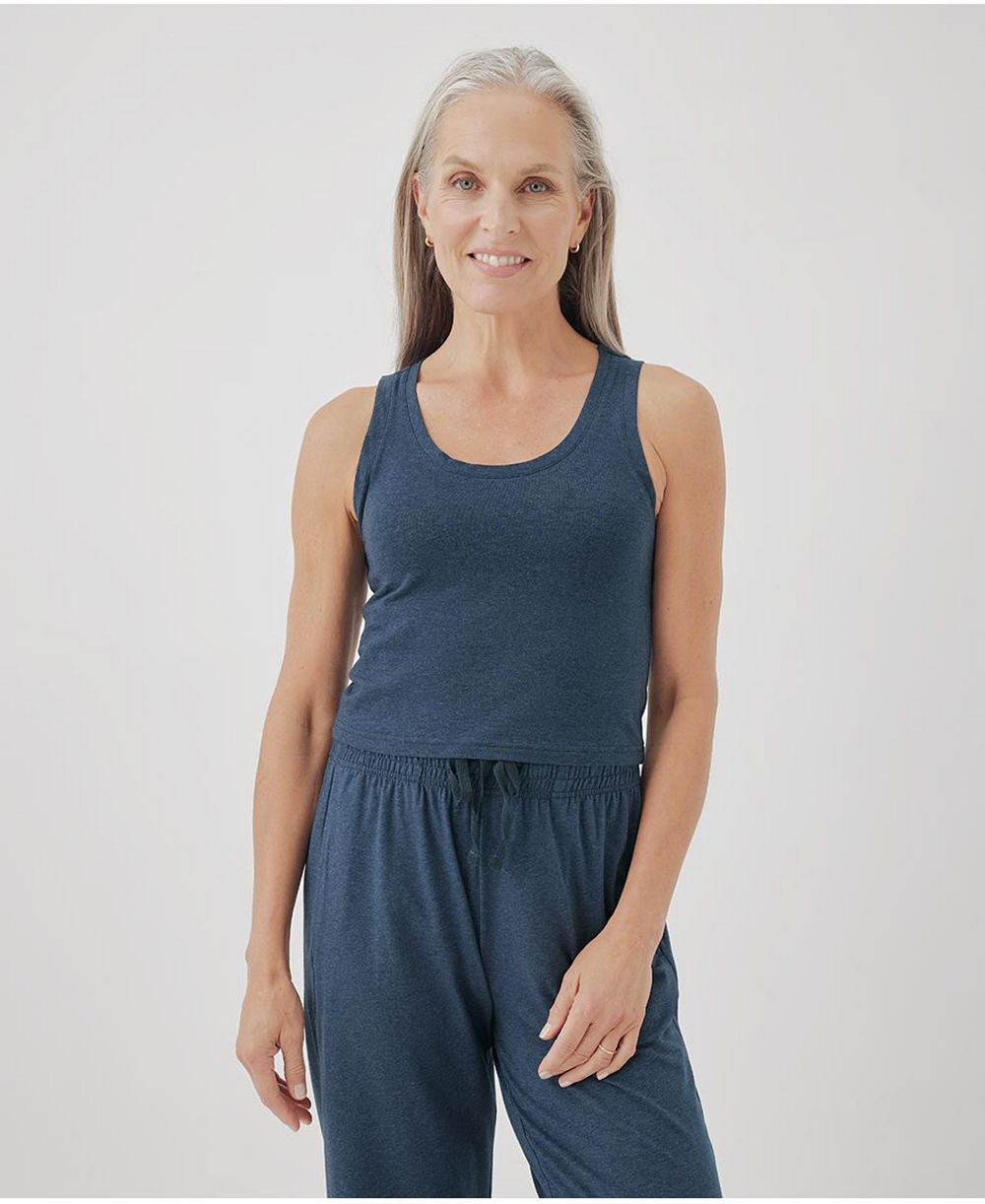 Pact Women's Cotton Cool Stretch Fitted Lounge Tank