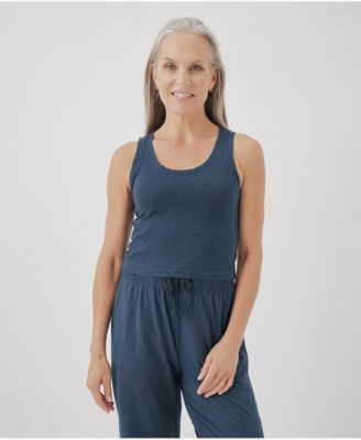Pact Женский трикотажный топ в рубчик из хлопка Cool Stretch