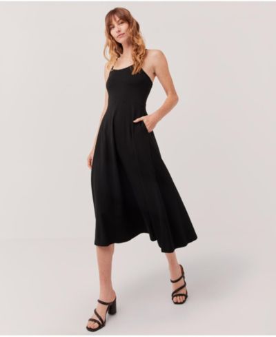 Женское платье Pact Organic Cotton Fit & Flare Midi - Regular