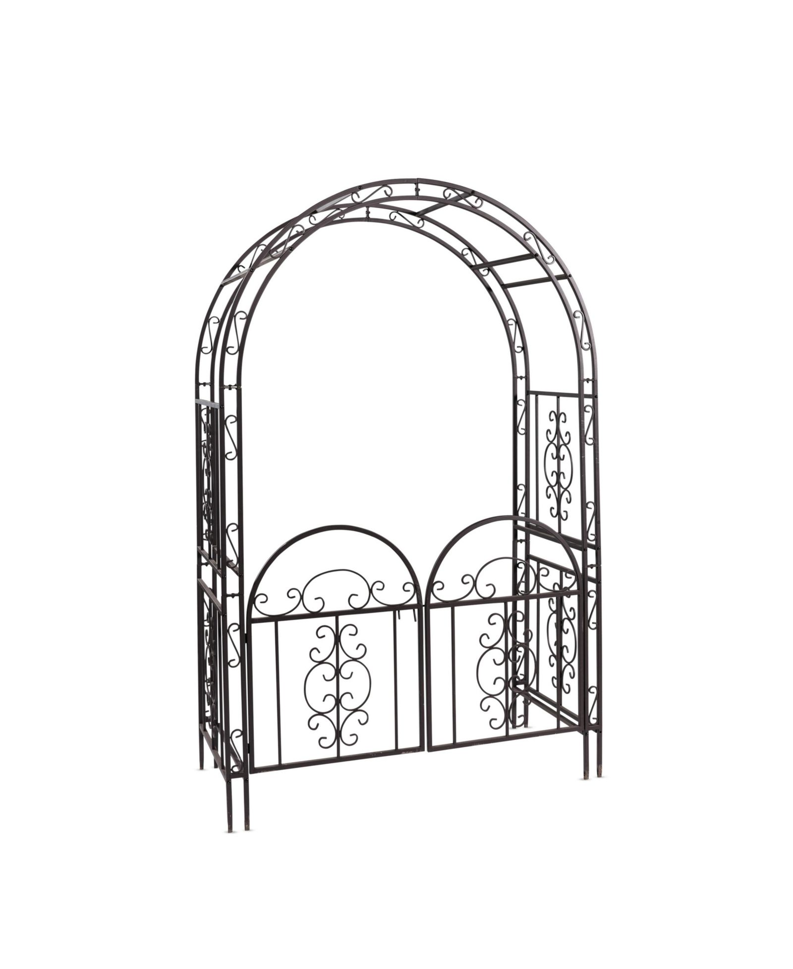 Montebello Iron Garden Arbor with Gate