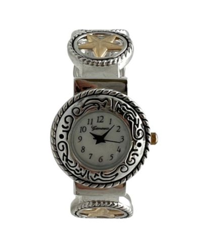 Olivia Pratt Two Tone Circles Shape Bangle Women Watch