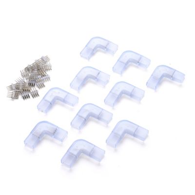 Светодиодная неоновая лента DELight 10 Pieces 4 Wire Splice Connector L Shape Multi-color(16) LED Neon Rope Light DSL003