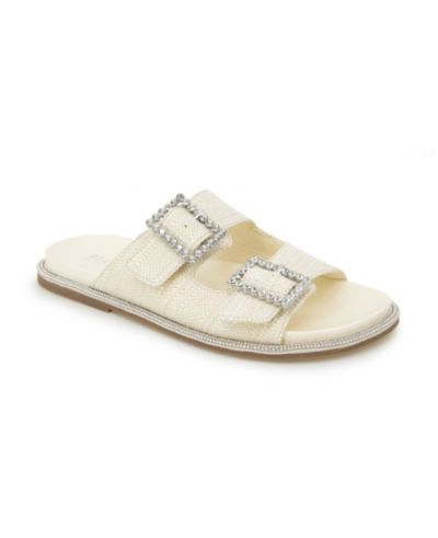 Женские сандалии Kenneth Cole Reaction Sydney Two Band Jewel Buckle Flat