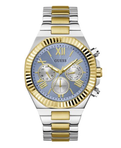 GUESS Мужские Analog Two-Tone 100% Steel Watch 44mm