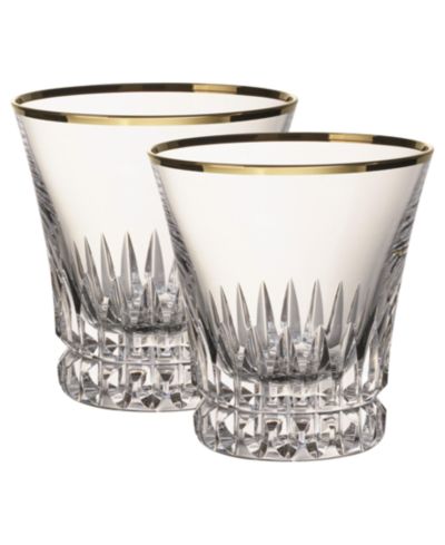 Villeroy & Boch Grand Royal Gold-Tone Old Fashioned Glasses, Pair of 2