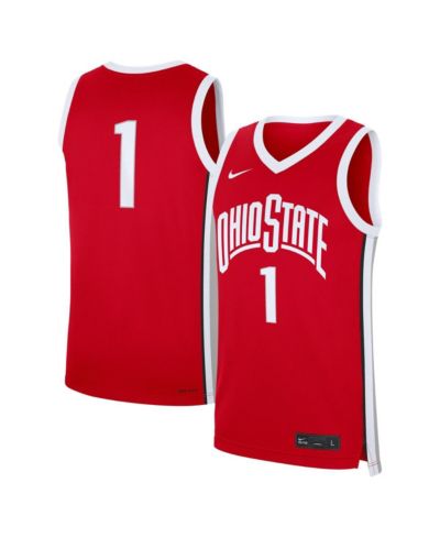 Мужская джерси Nike Scarlet Ohio State Buckeyes Road Replica