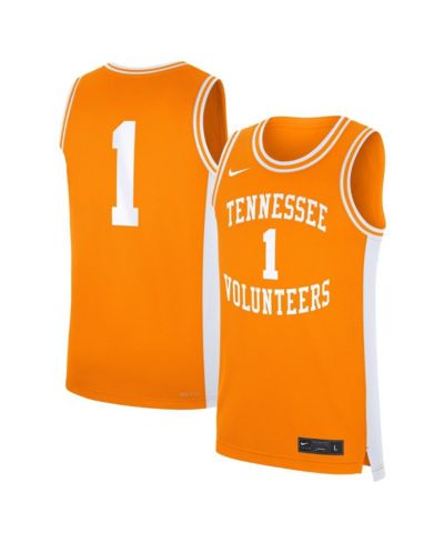 Nike Men's 1 Tennessee Orange Tennessee Volunteers Road Replica Jersey