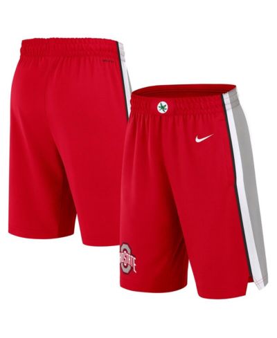 Мужские баскетбольные шорты Nike Scarlet Ohio State Buckeyes Road Replica Performance