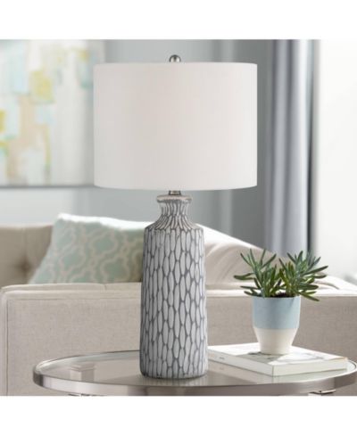 360 Lighting геометрическая керамическая настольная лампа Patrick, 26 1/4" High