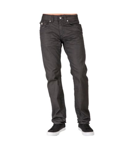 Level 7 Мужские джинсы Relaxed Straight Leg Black Coated