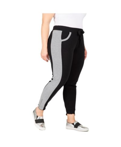 Женские джоггеры Standards & Practices Plus Size French Terry Contrast Side Panel