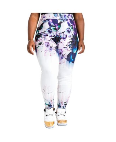 Женские леггинсы Poetic Justice Plus Size Curvy Fit с цветочным принтом