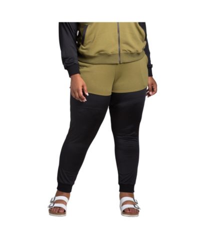 Женский джоггеры Plus Size Curvy Fit с контрастными вставками